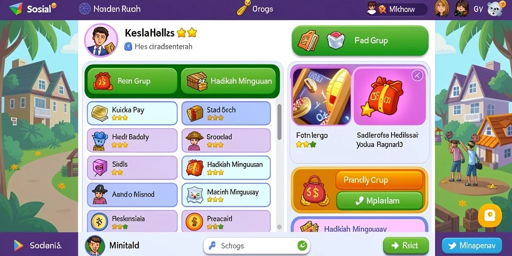 Tangkapan layar menggambarkan tampilan menu yang menarik.