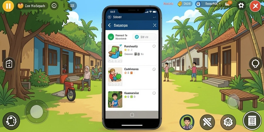 Screenshot momen aksi seru dalam permainan QQ222.