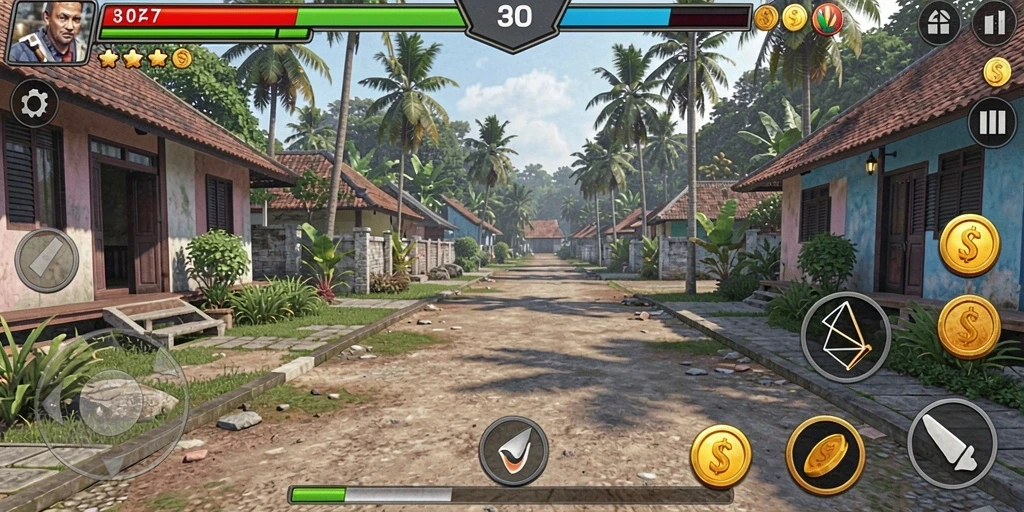 Tangkapan layar memperlihatkan mode multiplayer yang kompetitif.